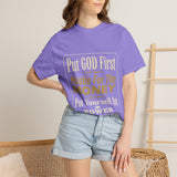 Put GOD First Hustle For The MONEY Graphic T-Shirt