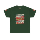 Put GOD First Hustle For The MONEY Tee - Faith & Motivation Graphic T-Shirt