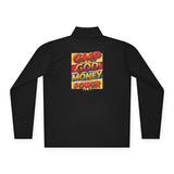 Quarter-Zip Pullover — Bold Retro "GMP: God Money Power" Graphic
