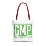 GMP 'God Money Power' Tote Bag - Bold Green Logo Canvas Tote