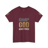 GMP GOD Money Power T-Shirt — Bold Gold Logo Tee