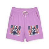 American Flag Graphic Sweat Shorts — Patriotic Fleece Lounge Shorts