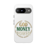 Phone Case — "God Money Power" Inspirational Religious Design