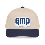 GMP "God Money Power" Mid Profile Baseball Cap - Vintage Athletic Logo Hat