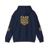 GMP "Good Money Power" Hoodie — Retro 3D Gold Logo Pullover