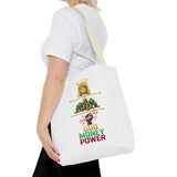 God Money Power Tote Bag — Christian Faith & Prosperity Graphic Tote