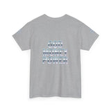 God Money Power Graphic Tee — Blue Anime Design