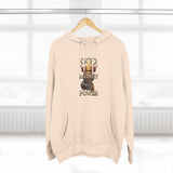 God Money Power Hoodie — Graphic Religious Statement Pullover