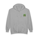 Money Power Zip Hoodie — Graphic Green Explosion Full‑Zip Sweatshirt
