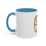 Coffee Mug — "God Money Power" Gold Emblem Accent Mug