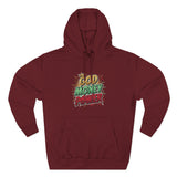 God Money Power Hoodie — Graphic Fleece Pullover with Crown Logo