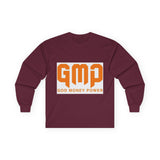 GMP (God Money Power) Long Sleeve Tee — Bold Faith & Prosperity Graphic Shirt