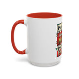 Put GOD First Hustle For The MONEY Accent Coffee Mug — Motivational Faith & Success Gift (11/15 oz)