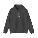 God Money Power- King Crown Hoodie — Vintage Lion & Regal Emblem Graphic