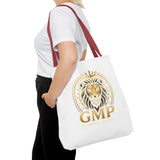 Lion Crest Tote Bag — GMP Gold Emblem Canvas Tote