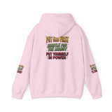 Inspirational Graphic Hoodie - "Put God First, Hustle for the Money, Put Yourself in Power"