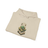 God Power Hoodie — Vintage Stack of Cash Faith Graphic Hooded Sweatshirt