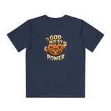 Youth Pumpkin Power Tee - "God Money Power" Halloween Graphic Shirt