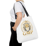 Lion Crest Tote Bag — GMP Gold Emblem Canvas Tote
