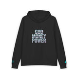 God Money Power Hoodie — Men's Full-Zip Graphic Hoodie