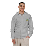 Money Power Zip Hoodie — Graphic Green Explosion Full‑Zip Sweatshirt