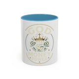 God, Money & Power Coffee Mug — Faith-Inspired Crown & Cash Design (11/15oz)