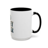 God Money Power Accent Coffee Mug - Inspirational Faith & Prosperity Ceramic Mug (11/15oz)
