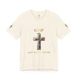 God Money Power Cross Tee — Christian Faith Graphic T‑Shirt