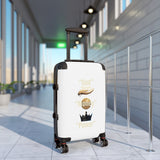 Suitcase — 'God Money Power' Graphic Carry-On Luggage