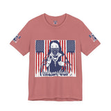 God Money Power Tee — Patriotic Bandana Saint Graphic T-Shirt
