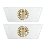 Men's Monogram Slide Sandals – Custom Gold Crest Removable-Strap Slides