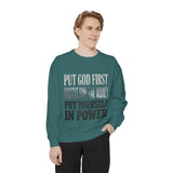 Put God First Hustle For The Money Put Yourself In Power Sweatshirt