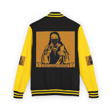 Letterman Jacket — 'God Money Power' Graphic Varsity Jacket