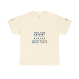 GMP GOD Money Power Tee — Metallic Logo Graphic T-Shirt