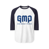 GMP God Money Power Raglan Shirt — Baseball Tee with Bold Logo