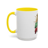 God Money Power Accent Coffee Mug — Bold Motivational Religious Coffee Cup (11/15oz)
