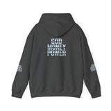 God Money Power Hoodie — Streetwear Graphic Religious Slogan Pullover