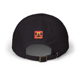 Dad Cap — Vintage Sunset Palm Embroidered Skull