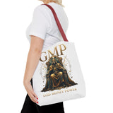 GMP 'Gold Money Power' Tote Bag — Luxurious King on Throne All-Over Print