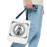 Tote Bag — "God Money Power" Retro Saint Graphic Tote