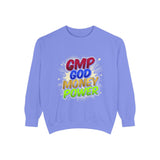GMP God Money Power Colorblock Sweatshirt — Inspirational Faith & Hustle Crewneck