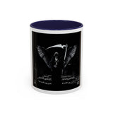 Angel Of Death Grim Reaper Black Accent Coffee Mug — Dark Gothic Scythe Design (11/15oz)
