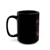 Inspirational Black Mug — “Put God First, Hustle for the Money, Put Yourself in Power”