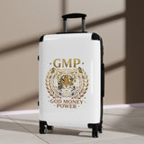 GMP God Money Power Tiger Carry-On Suitcase — Motivational Travel Luggage
