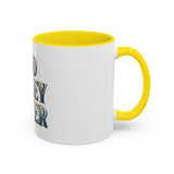 God Money Power Accent Coffee Mug - Inspirational Faith & Prosperity Ceramic Mug (11/15oz)