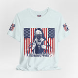 God Money Power Tee — Patriotic Bandana Saint Graphic T-Shirt