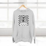 Hoodie “God Money Power” Graphic Pullover — Retro Boxing Design
