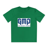 GMP "God Money Power" Youth Tee - Athletic Faith-Based Logo Shirt