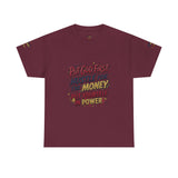 Inspirational Graphic Tee — "Put God First, Hustle for the Money, Put Yourself in Power"