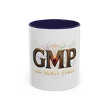GMP 'God Money Power' Accent Coffee Mug — 11/15 oz Inspirational Ceramic